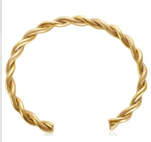Jovolove Elegant Stainless Steel Waterproof Bangle for Women - Fashionable Gemstone Design