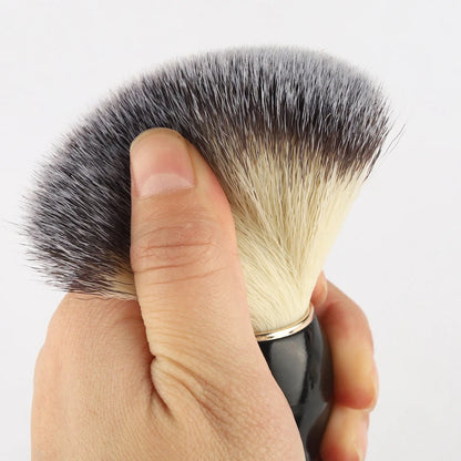 Premium Wooden Handle Bristle Shaving Brush for Men - Ideal for Beard Grooming and Facial Cleaning