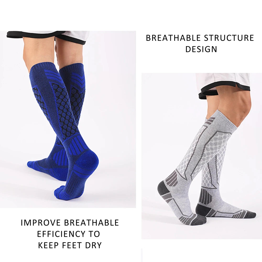 Thermal Wool Ski Socks Unisex Thick Warm Winter Sports
