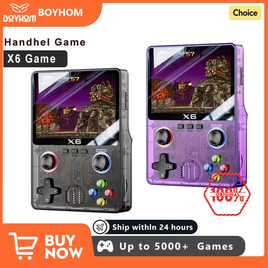 X6 Retro Handheld Game Console 3.5 Inch IPS Screen Portable Player With 10000 Classic Games 640x480 Kids Gift