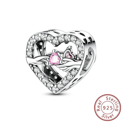 Elegant 925 Sterling Silver Turtle Pendant Beads for Bracelets KSC418