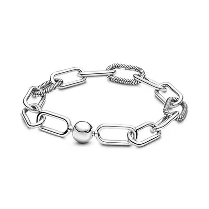 925 Sterling Silver Heart Lock Snake Bone Chain Bangle Women’s Classic Zircon Bracelet Fine Jewelry Party Gift