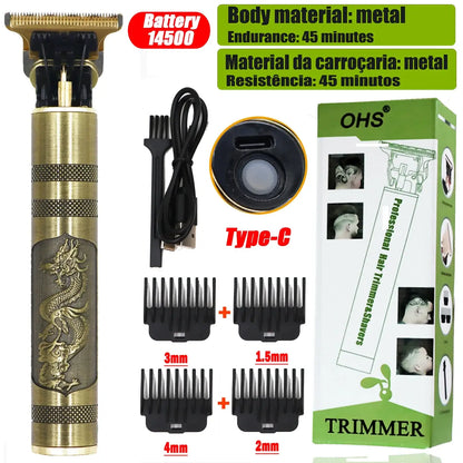 OHS Rechargeable Vintage T9 Cordless Hair Clipper Trimmer OHS H5 Buddha