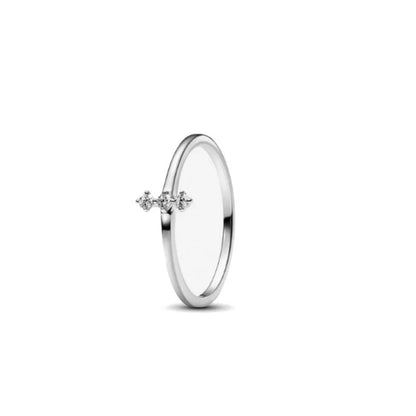 Elegant 925 Silver Bow Heart-Shaped Ring with Zircon for Women Perfect for Weddings and Special Occasions