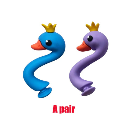 Whimsical 3D Swan Shoe Charms PVC Accessories for Customizing Shoes and Bags