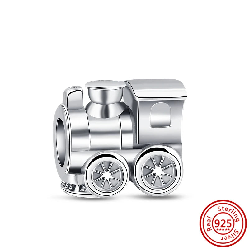 Silver Animal Hearts Infinity Crown Bead Charms Bracelet for Women 925 Sterling Silver Jewelry N736
