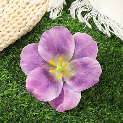 Awaytr Hawaiian Flower Hair Clip for Women and Girls - Romantic Bohemian Floral Side Bangs Accessory