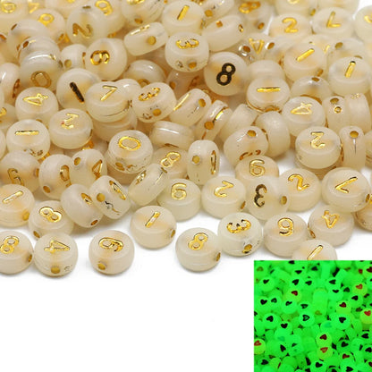 Chic Black Acrylic Beads with Gold Heart Design for Jewelry Crafting