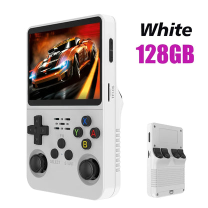 128GB Open Source R36S Retro Handheld Game Console Linux 3.5 Inch IPS Pocket Portable Player With 15000 Preloaded Games