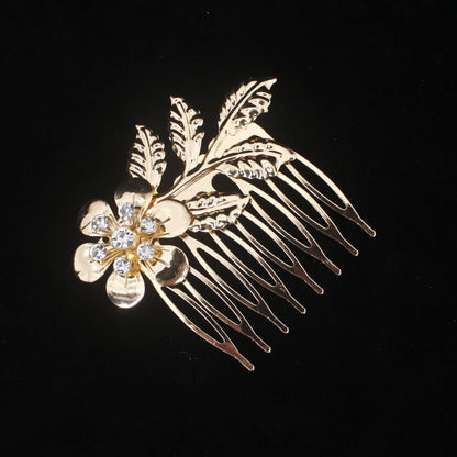 Elegant Essentials Metal Butterfly Hairpin - Stylish Hair Clips for Women Flower Gold