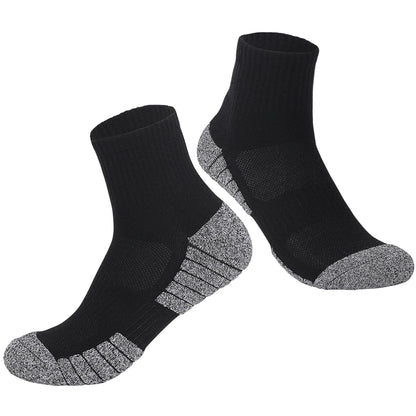 Breathable Cotton Midcalf Sports Socks Thick Towel Bottom