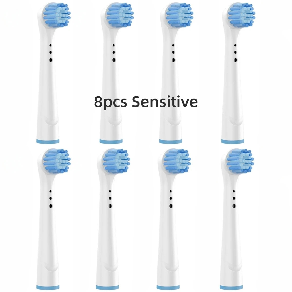 Toothbrush Replacement Heads Refill for Oral B Electric Toothbrush Pro1000 Pro 3000 Pro5000 Pro7000 Vitality Floss Action - 16 Pack 8 Sensitive 1