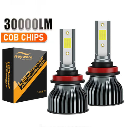 Heyword 160W 30000LM 6000K COB LED Headlight Bulbs Pair