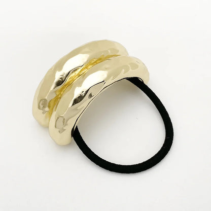 Trendy Geometric Double-Layer Metal Hair Bands for Women