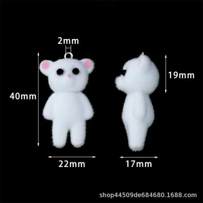 Charming Resin Cat Pendant Set for DIY Jewelry Creations