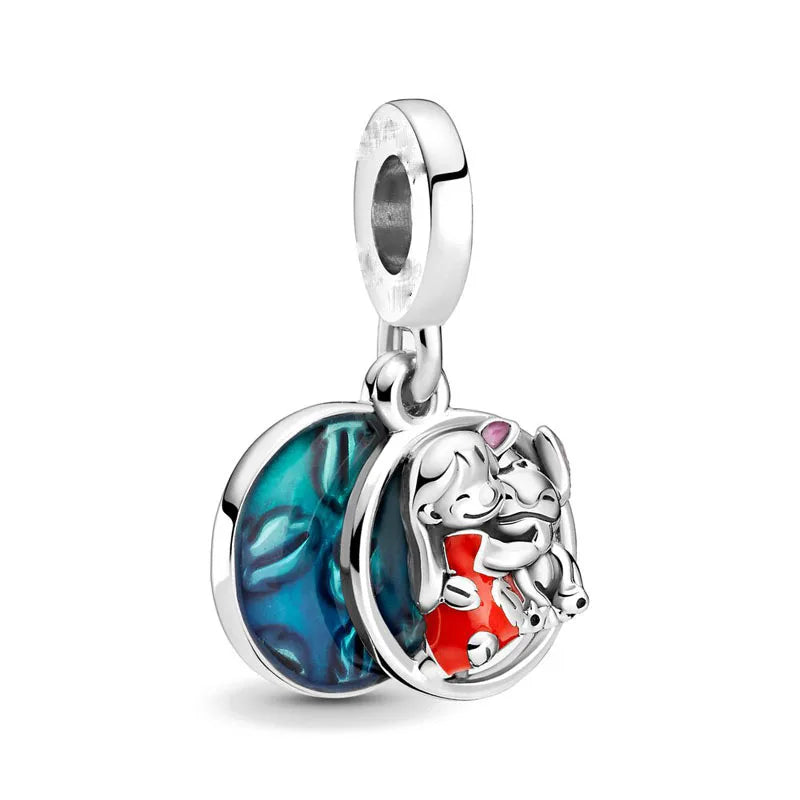 Exquisite 925 Silver Elephant and Dog Bead Mouse Pendant for European Original Bracelet DIY Jewelry