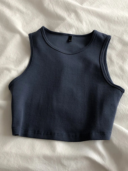 Dozw Ladies Retro Crop Top High Waist Slimming Stretch