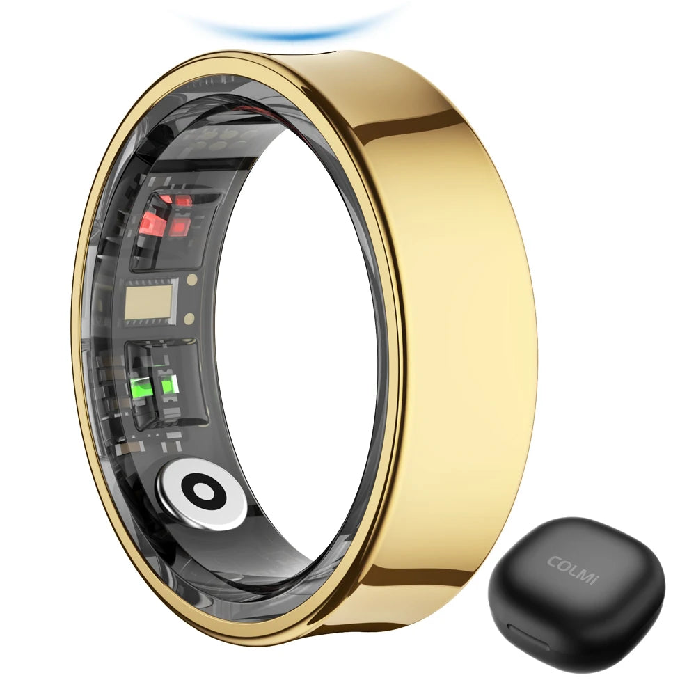 2024 COLMI R09 Smart Ring for Men and Women with Health Sleep and Skin Temperature Monitoring 60 Days Battery Life Charging Case Included