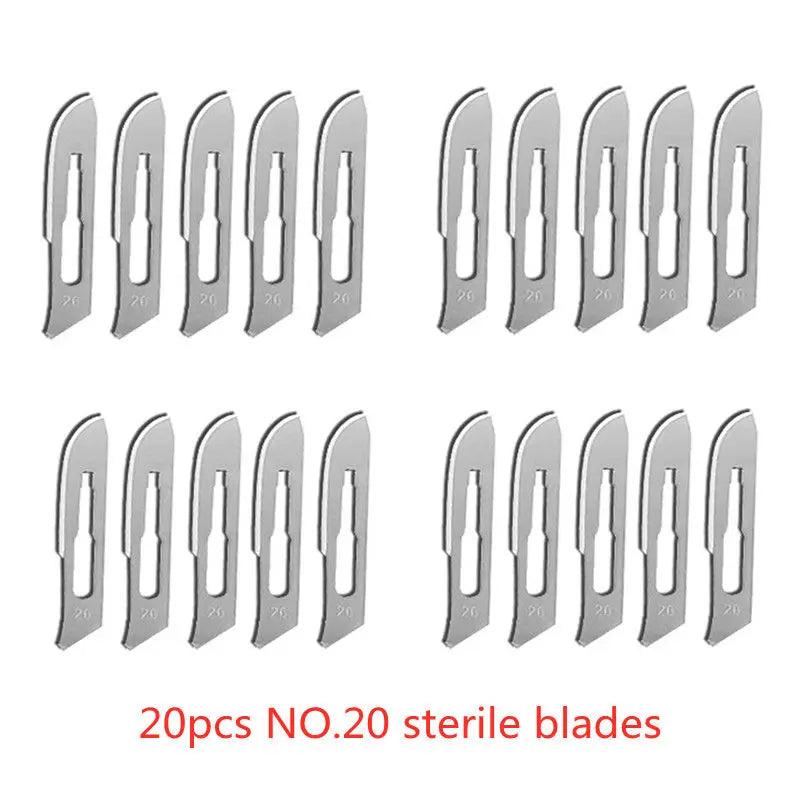 20-100pcs Top-Rated Carbon Steel Surgical Blades for DIY Phone Repair & Grooming 20pcs NO.20