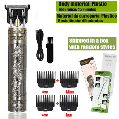 OHS T9 Cordless Electric Hair Clipper and Shaver for Men Fast Charging Floating Head Trimmer Waterproof Razor for Home and Travel