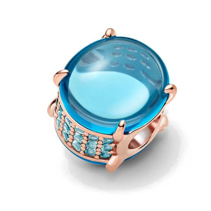 European Zircon Charm Beads 925 Silver Pendant Necklace for Women Gift P1309