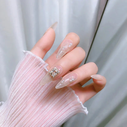 Luxury Zircon Nail Art Charms Set with Random Multi-Shape Crystal Rhinestones for 3D Nail Decoration