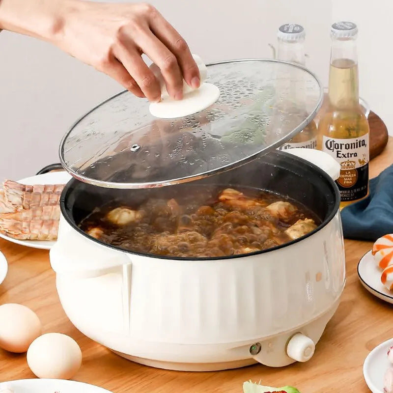 220V Multi Cookers Single/Double Layer Electric Pot for 1-2 People