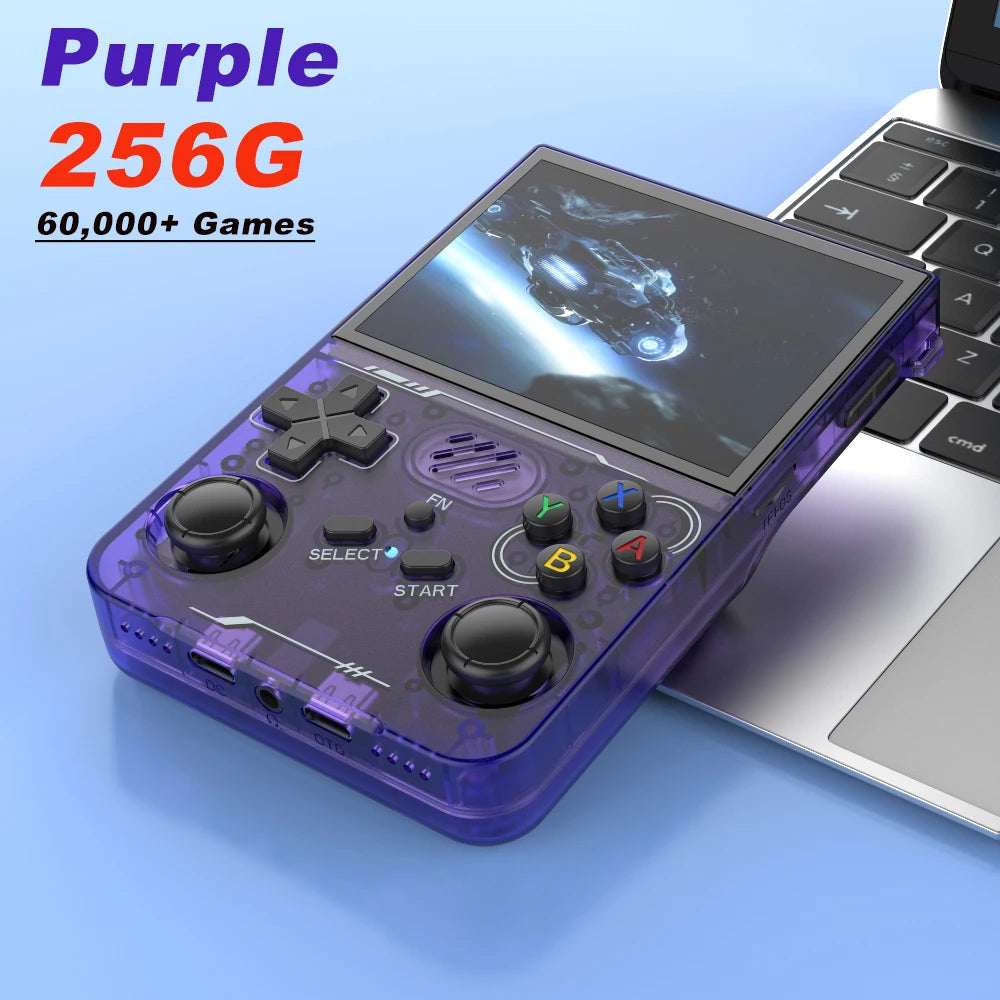 BOYHOM R36XX Handheld Retro Game Console 3.5 Inch IPS 640 x 480 Screen 256GB Expandable Storage 3000mAh Battery WiFi Type C Support 128GB And 64GB Game Libraries
