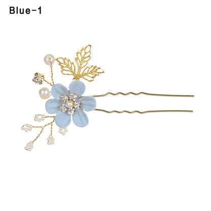 Luxury Crystal Crown Hair Combs - Elegant Bridal Clips with Leaf Design