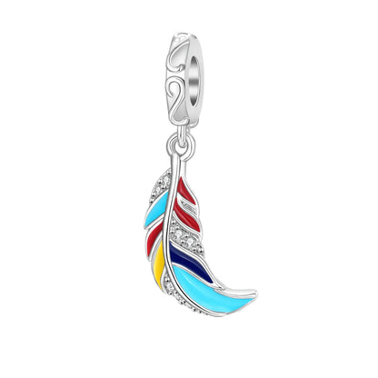 925 Sterling Silver Colorful Dreamcatcher and Hot Air Balloon Charms for DIY Necklace and Bracelet Jewelry