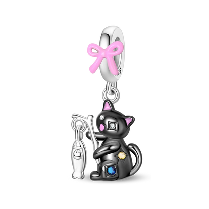 925 Sterling Silver Animal Charms Set Elephant Cat Capybara Swan Zircon Beads for DIY Necklace and Bracelet Jewelry Gift