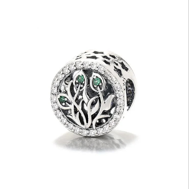 Original 925 Sterling Silver Zircon Beads Charms Set Crowns Robots Koalas Rose Castles Star Map for DIY Bracelet Necklace Women Gift