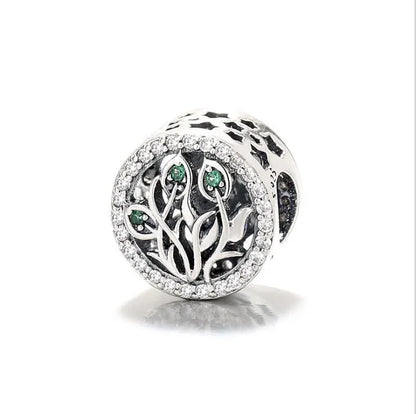 Original 925 Sterling Silver Zircon Beads Charms Set Crowns Robots Koalas Rose Castles Star Map for DIY Bracelet Necklace Women Gift