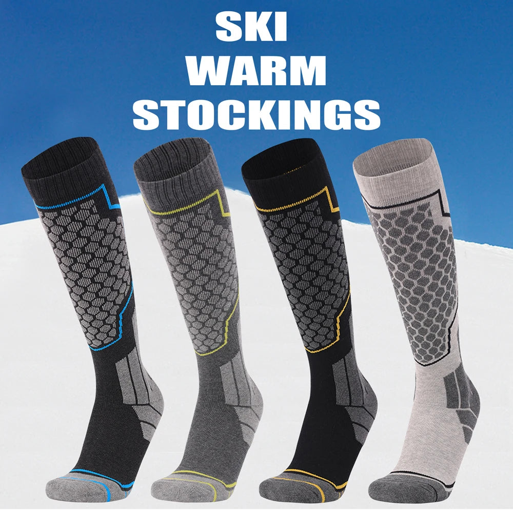 Thermal Winter Cotton Ski Socks For Men Women Thick