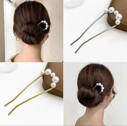 Elegant Pearl U Shaped Hairpins for Bridal Weddings and Special Occasions