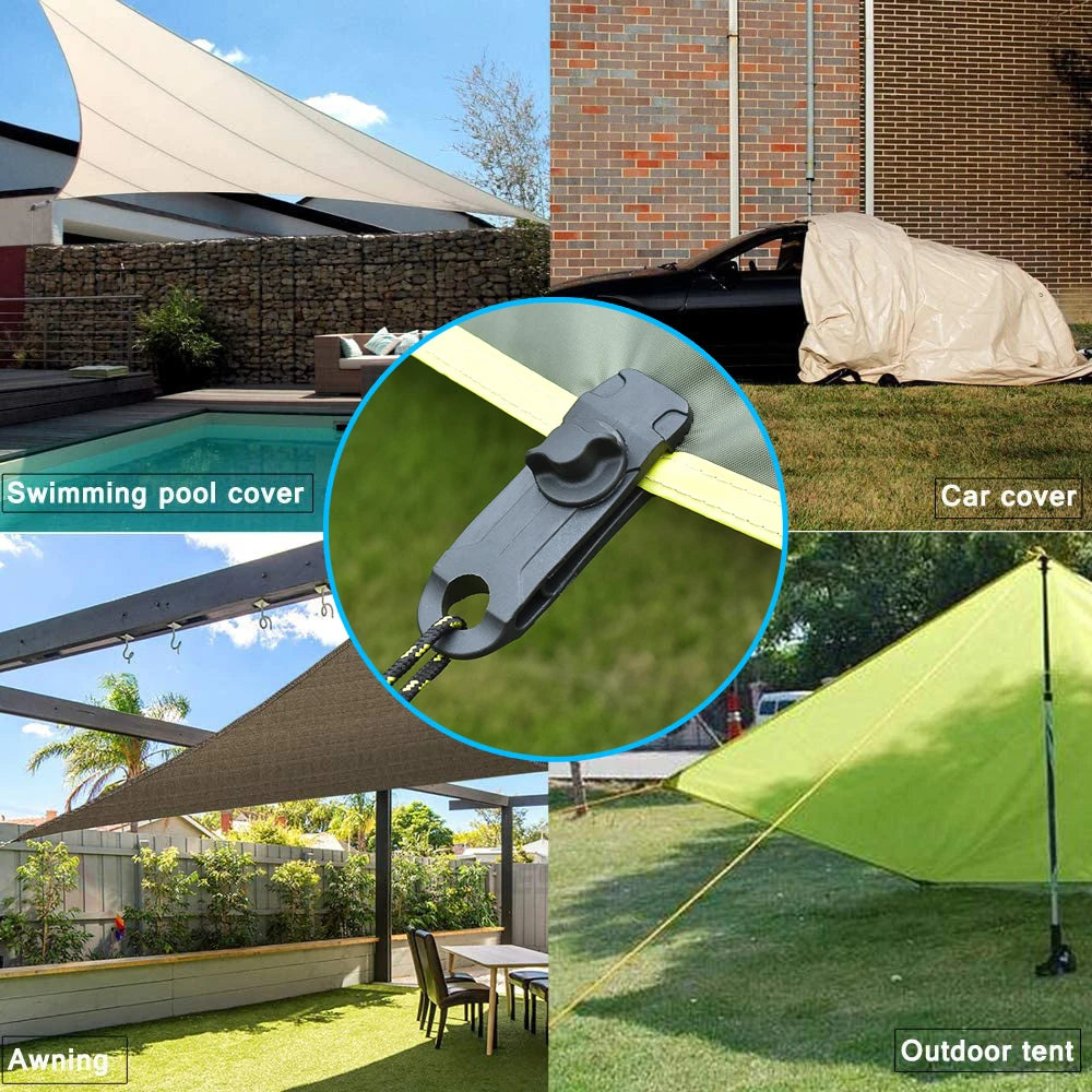 10PC Awning Clamp Tarp Clips Heavy Duty Fasteners for Camping