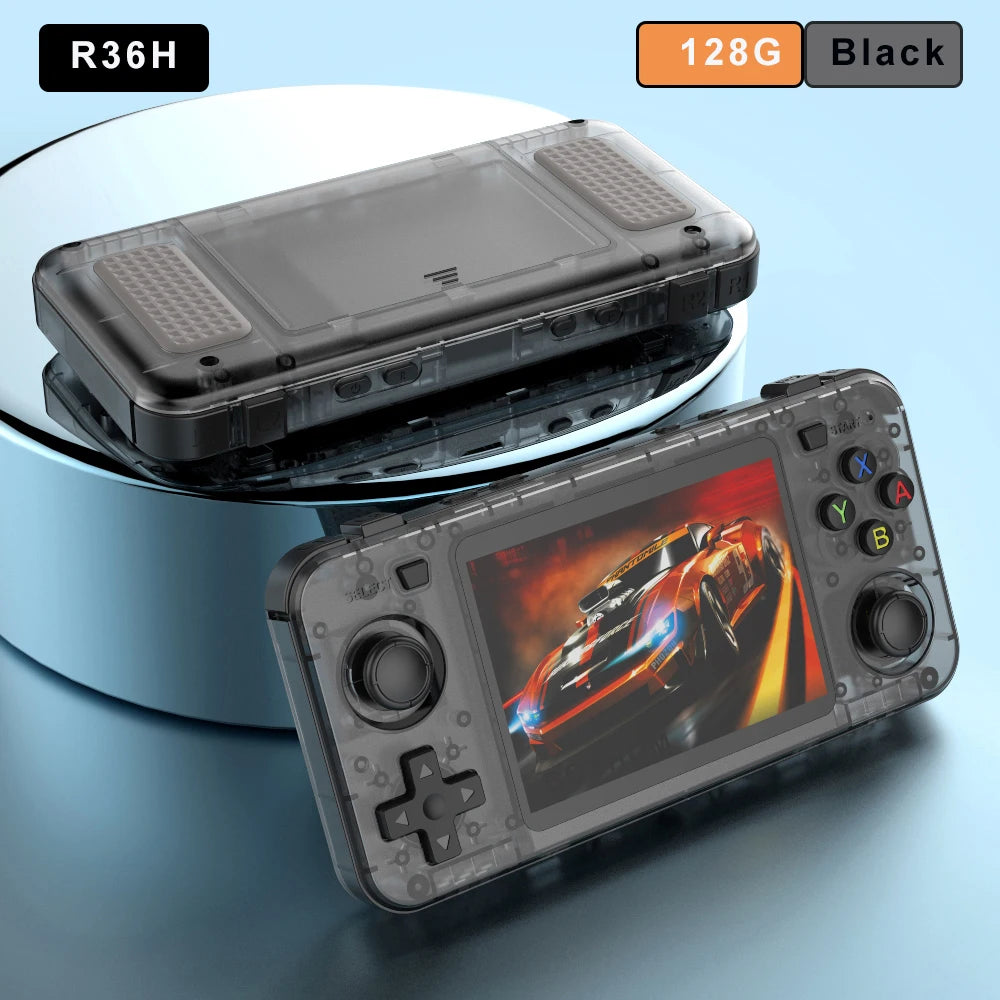 BOYHOM R36H Retro Handheld Console Open Source Linux 3.5 Inch IPS Screen 640x480 64GB 128GB 10000 Games Portable Video Player