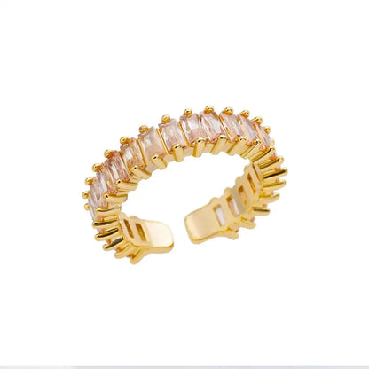 Gold Color 316L Stainless Steel Women's Rings - Fade-Resistant Luxury Wedding Jewelry with Free Shipping