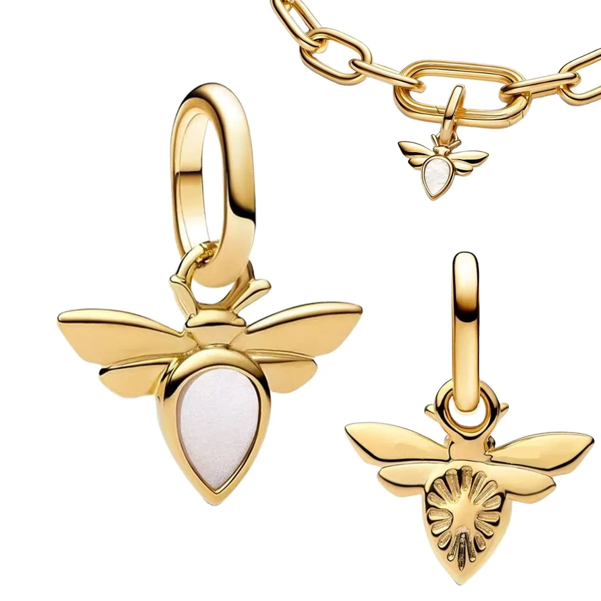 Sterling Silver 925 Angel Wing Heart Bird Charms for Bracelets and Necklaces Women's Fine DIY Jewelry Gifts