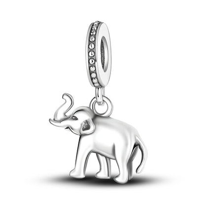 Silver Plated Travel Sunflower Lucky Charms Dangle Pendant Fit Original Pandora Bracelet DIY KTC142