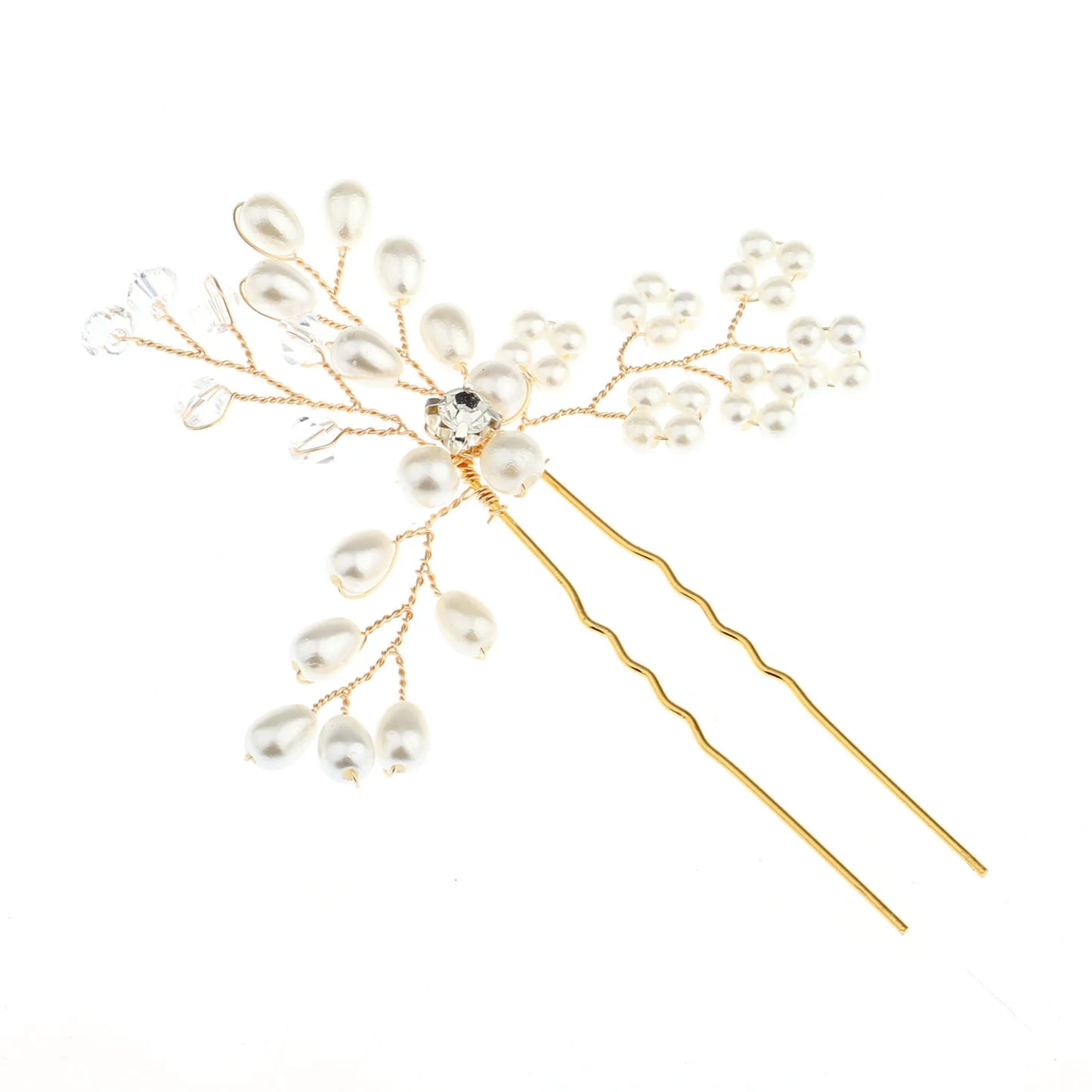 Elegant Bridal Pearl Hairpins Headpieces for Women - Timeless Wedding Hair Accessories
