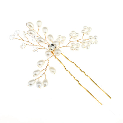 Elegant Bridal Pearl Hairpins Headpieces for Women - Timeless Wedding Hair Accessories