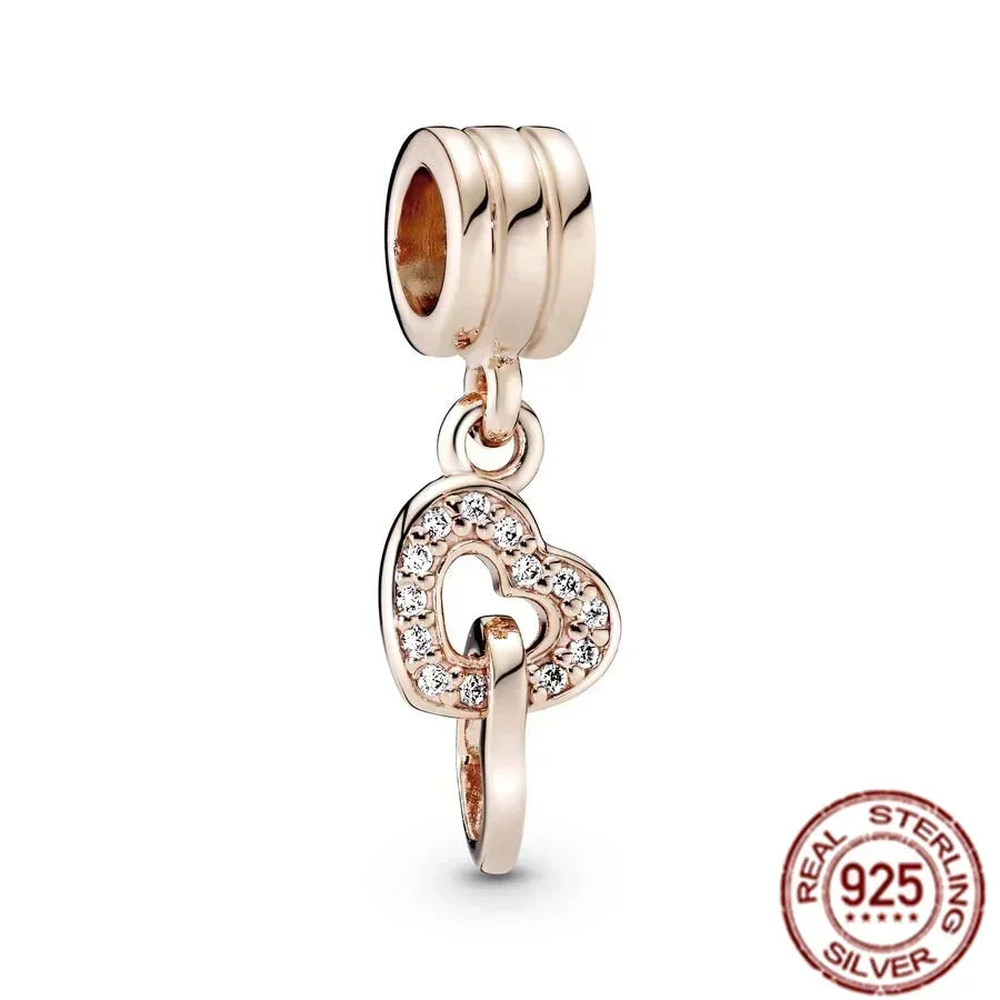 Original 925 Sterling Silver Ocean Pearl Shell Octopus Charm Bead Jewelry Set for Summer Romantic Style