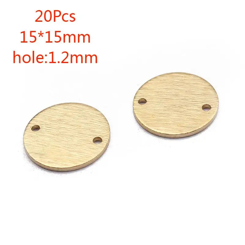 Brass Moon Round Connectors U-Shaped Arch Links for DIY Jewelry Making 10 to 20 Pieces