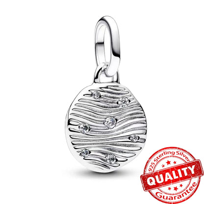 Elegant 925 Sterling Silver Ocean Themed Pendant Charm for Jewelry FCC509
