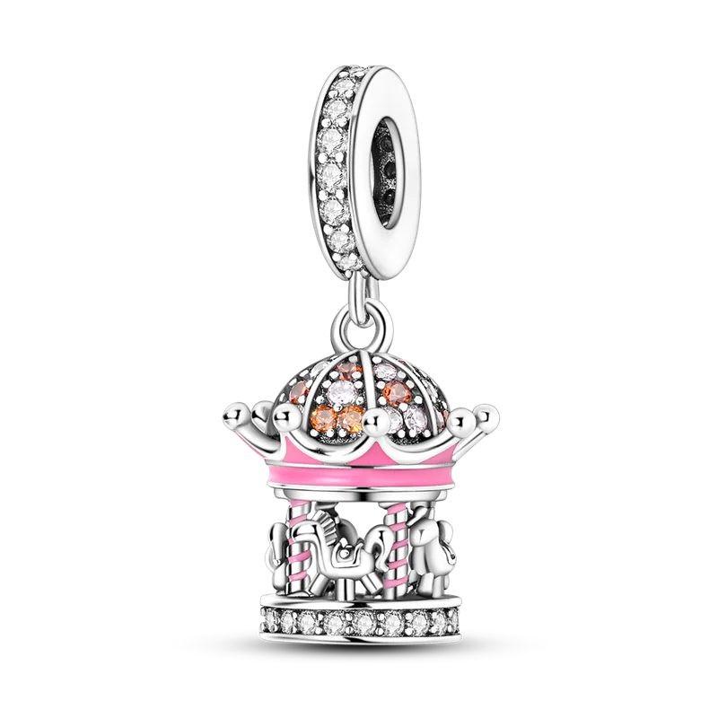 925 Sterling Silver Charm Bead Bracelet for Smartwatch and DIY Jewelry KTC913