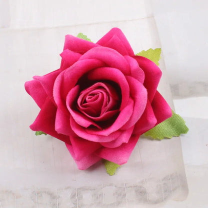 Elegant Rose Flower U-Shaped Hairpins for Wedding Brides and Women