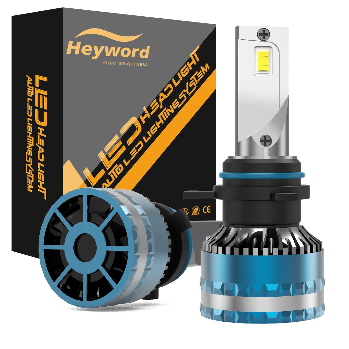 Universal LED Headlight Bulbs H4 H7 H11 6000K 30000LM 12V