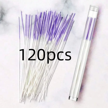 120/60Pcs Ear Piercing Cleaning Tool for Effective Dirt Odor Removal purple 120pcs