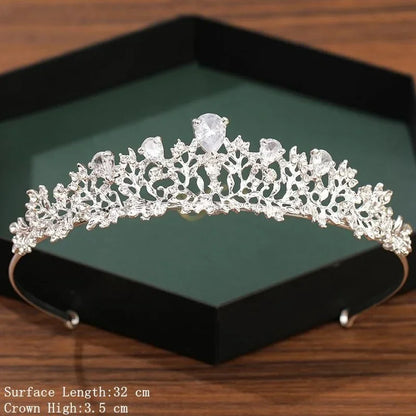 Silver Crown Tiara Hair Accessories for Brides - Top-Rated Crystal Rhinestone Diadem Silver 8
